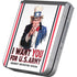 Uncle Sam Vintage War Poster Galaxy Z Flip6 Skin